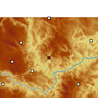 Nearby Forecast Locations - Wangmo - Mapa