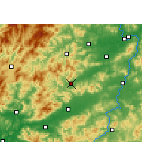 Nearby Forecast Locations - Ta-jü - Mapa