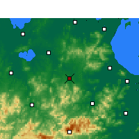 Nearby Forecast Locations - Guangde - Mapa