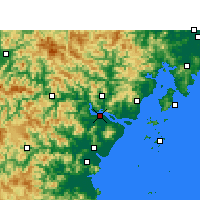Nearby Forecast Locations - Wen-čou - Mapa