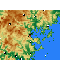 Nearby Forecast Locations - Ning-te - Mapa