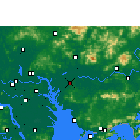 Nearby Forecast Locations - Tung-kuan - Mapa