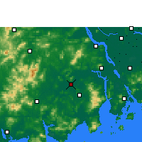 Nearby Forecast Locations - Kchaj-pching - Mapa