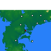 Nearby Forecast Locations - Čan-ťiang - Mapa