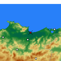 Nearby Forecast Locations - Annaba - Mapa