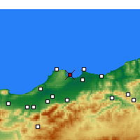 Nearby Forecast Locations - Alger-port - Mapa