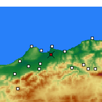 Nearby Forecast Locations - Alžír - Mapa