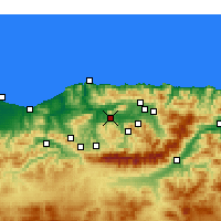 Nearby Forecast Locations - Tizi Ouzou - Mapa