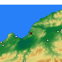 Nearby Forecast Locations - Mostaganem - Mapa