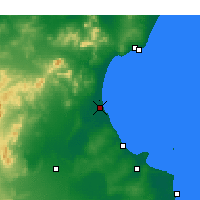 Nearby Forecast Locations - Enfidha - Mapa