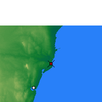 Nearby Forecast Locations - Malindi - Mapa