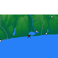 Nearby Forecast Locations - Cotonou - Mapa