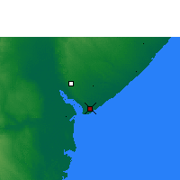Nearby Forecast Locations - Beira - Mapa