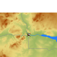 Nearby Forecast Locations - Kanyemba - Mapa