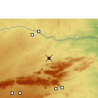 Nearby Forecast Locations - Tshipise - Mapa