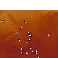 Nearby Forecast Locations - Pretorie - Mapa