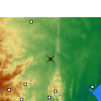 Nearby Forecast Locations - Komatipoort - Mapa