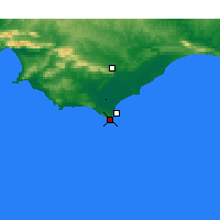 Nearby Forecast Locations - Střelkový mys - Mapa