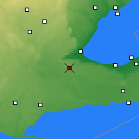 Nearby Forecast Locations - Hamilton - Mapa
