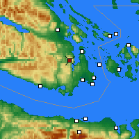 Nearby Forecast Locations - Malahat - Mapa