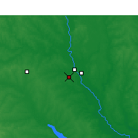 Nearby Forecast Locations - Shreveport (Letiště) - Mapa