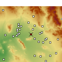 Nearby Forecast Locations - Phoenix - Mapa