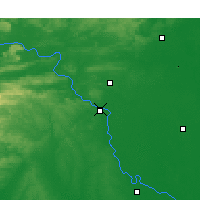 Nearby Forecast Locations - Little Rock - Mapa