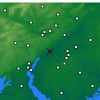 Nearby Forecast Locations - Filadelfie - Mapa