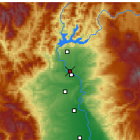Nearby Forecast Locations - Redding - Mapa