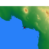 Nearby Forecast Locations - Puerto Peñasco - Mapa