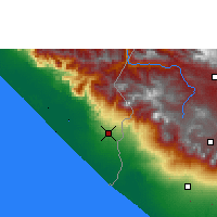 Nearby Forecast Locations - Tapachula de Cordova y Ordoñez - Mapa