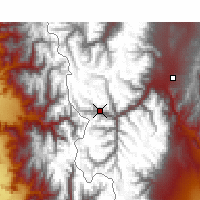 Nearby Forecast Locations - Puente del Inca - Mapa