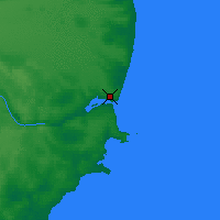 Nearby Forecast Locations - Puerto Deseado - Mapa