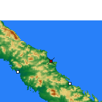 Nearby Forecast Locations - Poindimié - Mapa