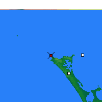 Nearby Forecast Locations - Cape Reinga - Mapa