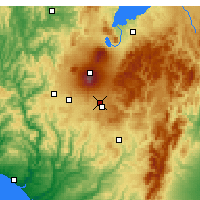Nearby Forecast Locations - Waiouru Airstrip - Mapa