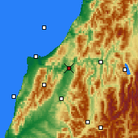 Nearby Forecast Locations - Inangahua Junction - Mapa