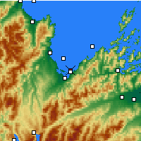 Nearby Forecast Locations - Nelson - Mapa