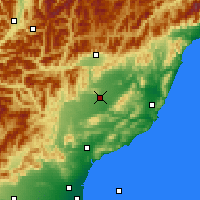 Nearby Forecast Locations - Culverden - Mapa