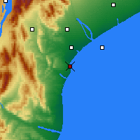 Nearby Forecast Locations - Timaru - Mapa