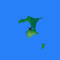 Nearby Forecast Locations - Chatham Island - Mapa