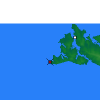 Nearby Forecast Locations - Bathurstův ostrov - Mapa