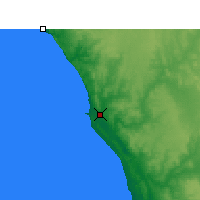 Nearby Forecast Locations - Geraldton - Mapa