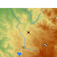 Nearby Forecast Locations - Pindari Dam - Mapa