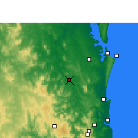 Nearby Forecast Locations - Gympie - Mapa