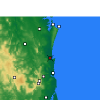 Nearby Forecast Locations - Tewantin - Mapa