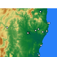 Nearby Forecast Locations - Casino - Mapa
