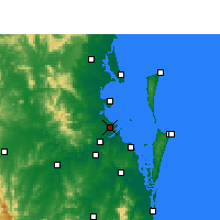 Nearby Forecast Locations - Brisbane - Mapa