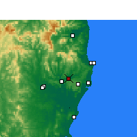 Nearby Forecast Locations - Lismore - Mapa