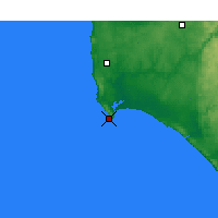 Nearby Forecast Locations - Augusta Cape - Mapa